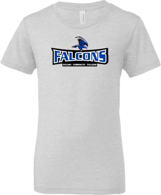 Solano Bella + Canvas Youth Jersey T Shirt Solano Community College Falcon Wordmark - ONLINE ONLY