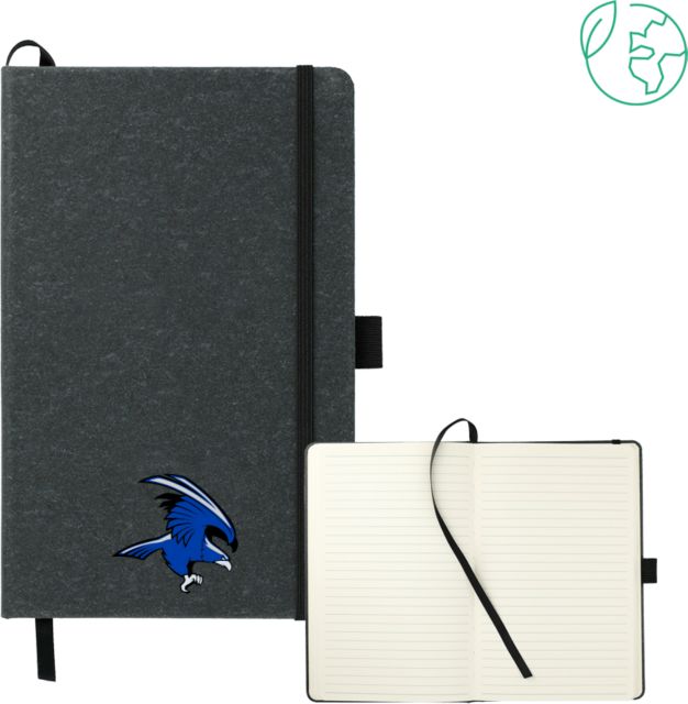 Solano 5.5 x 8.5 FSC Mix Recycled Leather Bound Journal Solano Community College Falcon - ONLINE ONLY
