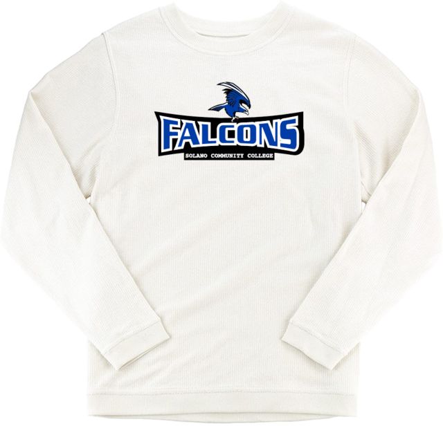 Solano Boxercraft Womens Corded Crew Solano Community College Falcon Wordmark - ONLINE ONLY