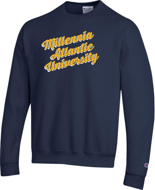 Millennia Atlantic Champion Fleece Crew University Name Script - ONLINE ONLY