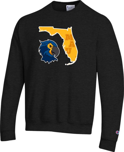 Millennia Atlantic Champion Fleece Crew State of Florida with Mascot Head - ONLINE ONLY