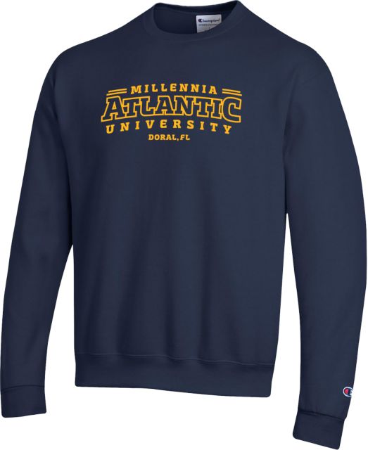 Millennia Atlantic Champion Fleece Crew Arched Wordmark Full - ONLINE ONLY