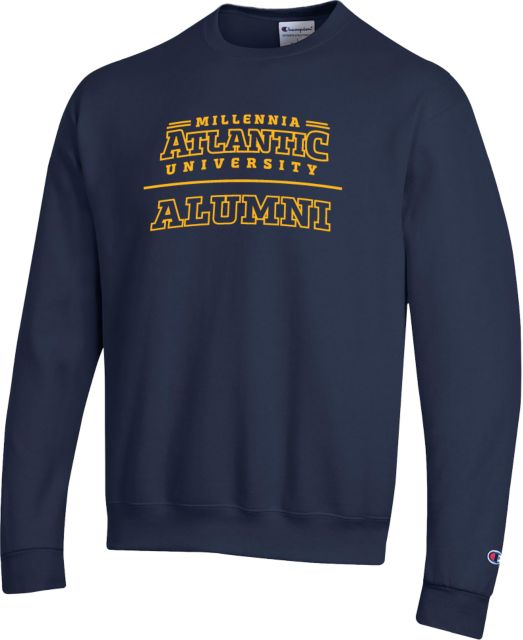 Millennia Atlantic Champion Fleece Crew Alumni Arched Wordmark - ONLINE ONLY