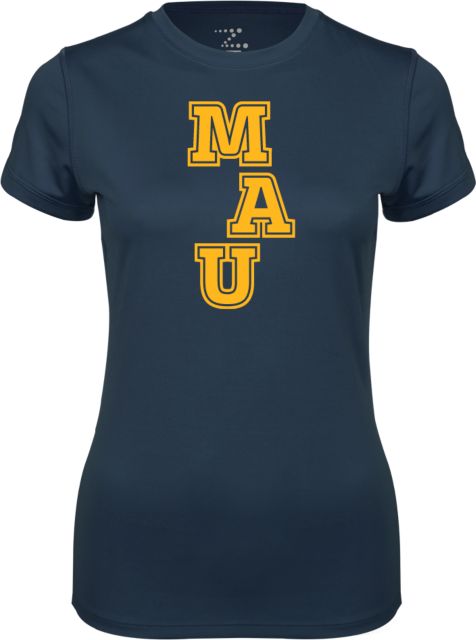 Millennia Atlantic Ladies Syntrel Performance Tee MAU Stacked - ONLINE ONLY