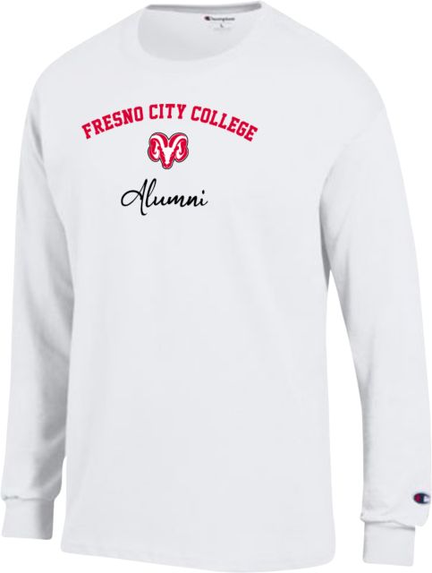 Fresno City College Champion Long Sleeve T Shirt Fresno City College Alumni Script - ONLINE ONLY