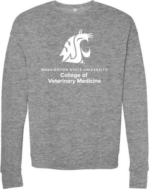 Washington State Bella + Canvas Fleece Crew WSU College of Veterinary Medicine - ONLINE ONLY