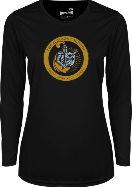 Altamont School Ladies Syntrel Performance Longsleeve Shirt Knight Seal - ONLINE ONLY