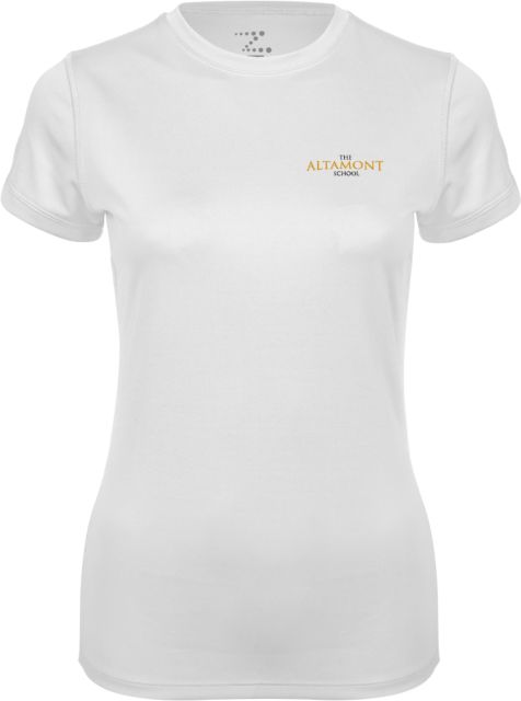 Altamont School Ladies Syntrel Performance Tee Primary - ONLINE ONLY