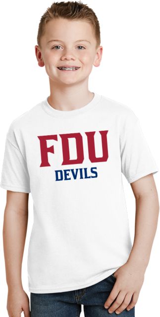 FDU Devils Youth T Shirt FDU Devils Stacked - ONLINE ONLY
