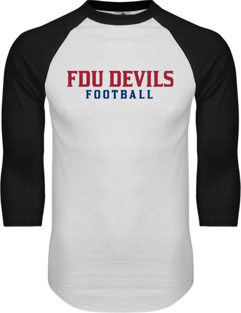 FDU Devils Raglan Baseball T Shirt FDU Devils Football - ONLINE ONLY