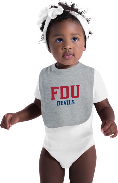 FDU Devils Baby Bib FDU Devils Stacked - ONLINE ONLY