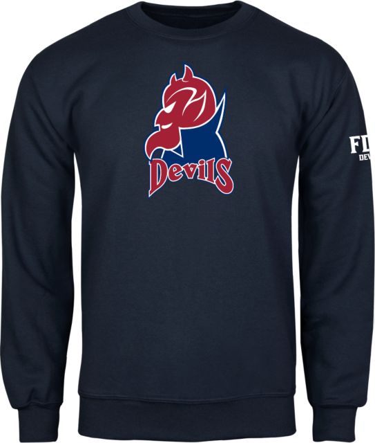 FDU Devils Fleece Crew FDU Devils Mascot - ONLINE ONLY