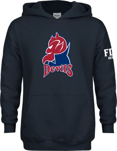 FDU Devils Youth Fleece Hoodie FDU Devils Mascot - ONLINE ONLY