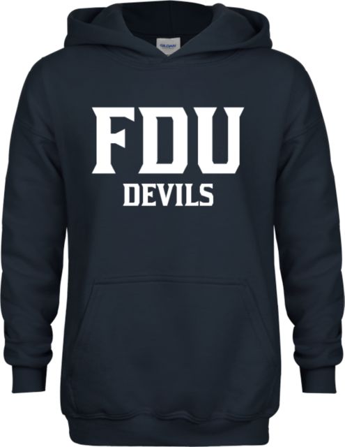 FDU Devils Youth Fleece Hoodie FDU Devils Stacked - ONLINE ONLY