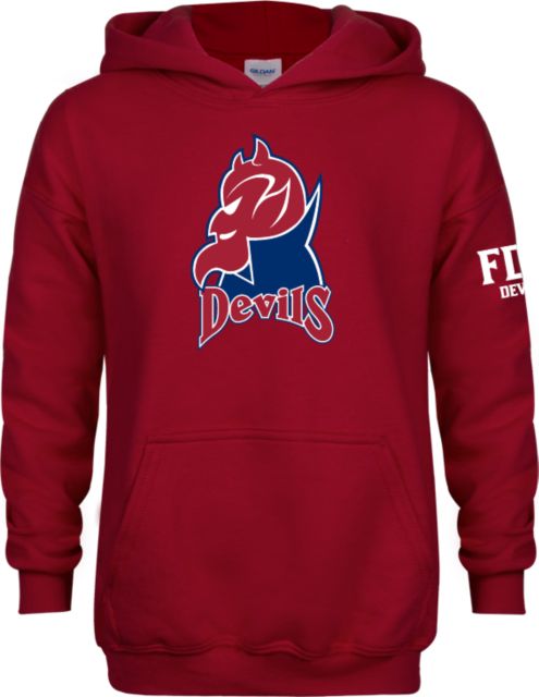 FDU Devils Youth Fleece Hoodie FDU Devils Mascot - ONLINE ONLY