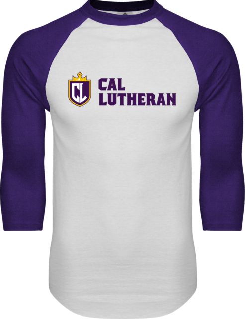 Cal Lutheran Raglan Baseball T Shirt Shield and Crown Cal Lutheran - ONLINE ONLY