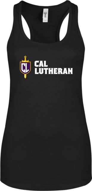 Cal Lutheran Next Level Womens Racerback Tank Sword and Shield Cal Lutheran - ONLINE ONLY