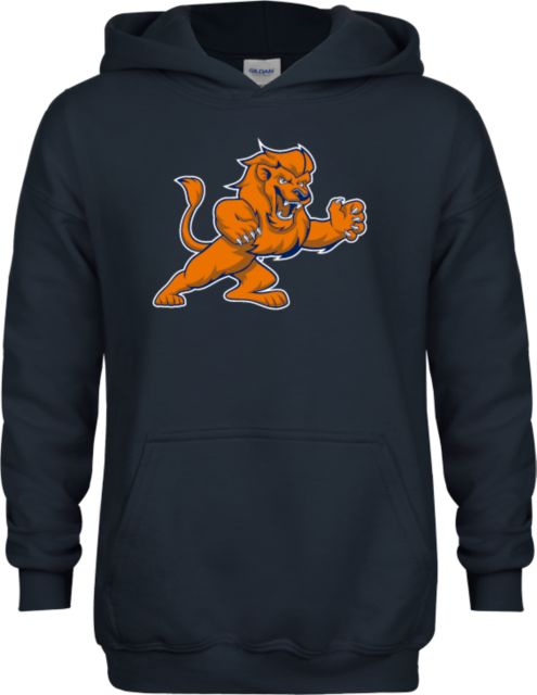 Nassau CC Youth Fleece Hoodie Lion Mascot - ONLINE ONLY