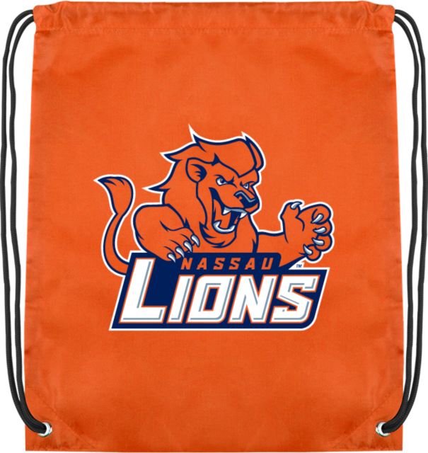 Nassau CC Orange Drawstring Backpack Primary Mark - ONLINE ONLY
