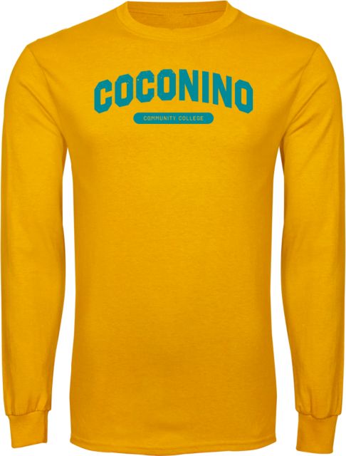 Conconino Long Sleeve T Shirt Coconino Community College - Arched Wordmark - ONLINE ONLY
