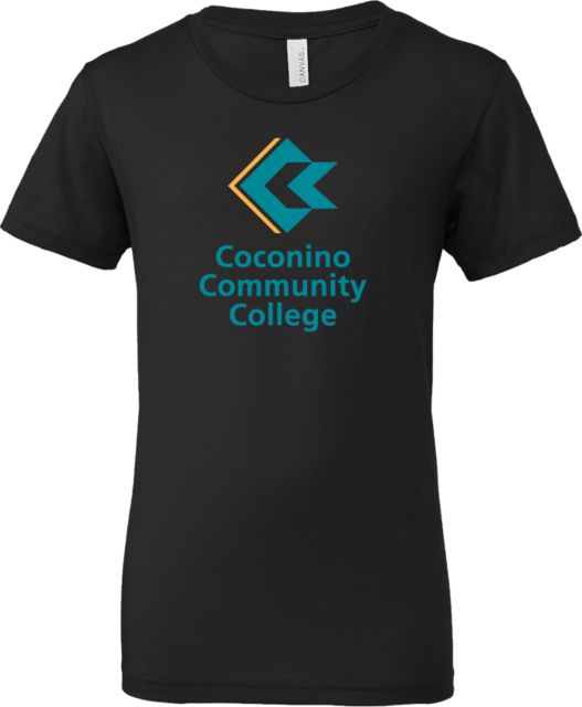 Conconino Bella + Canvas Youth Jersey T Shirt Coconino Community College - Primary Mark - ONLINE ONLY