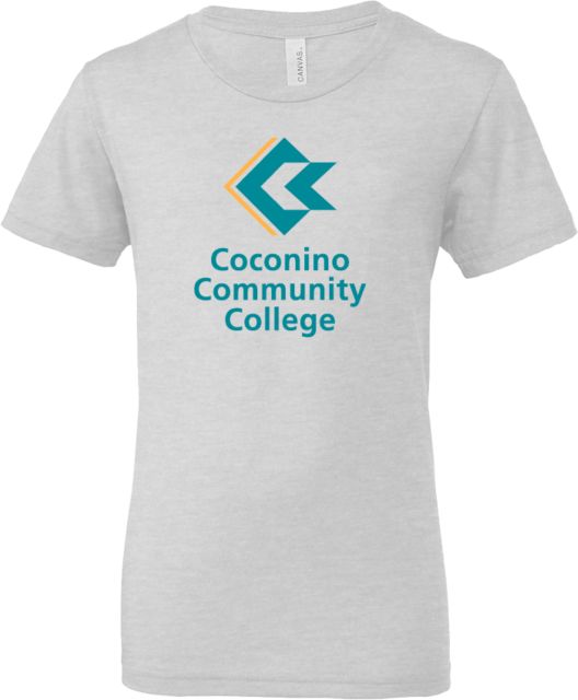 Conconino Bella + Canvas Youth Jersey T Shirt Coconino Community College - Primary Mark - ONLINE ONLY