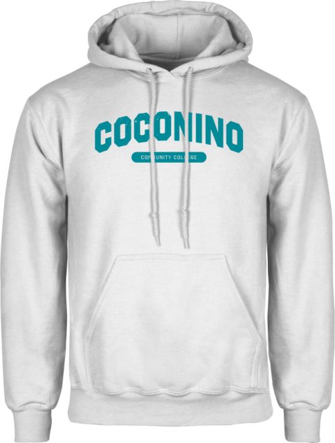 Conconino Fleece Hoodie Coconino Community College - Arched Wordmark - ONLINE ONLY