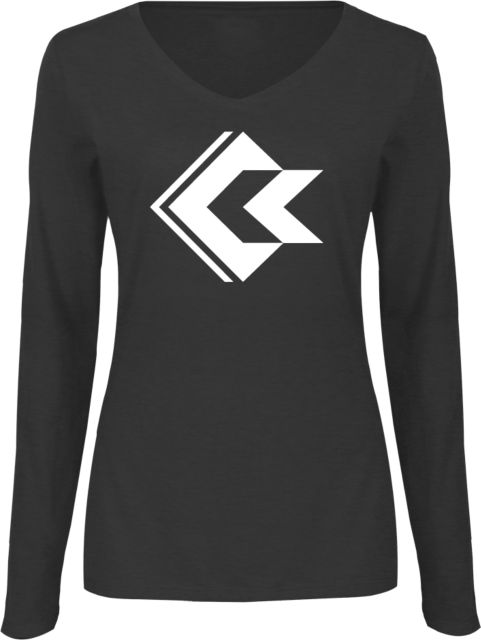 Conconino Womens Long Sleeve V Neck Tee  Coconino Community College - Emblem - ONLINE ONLY