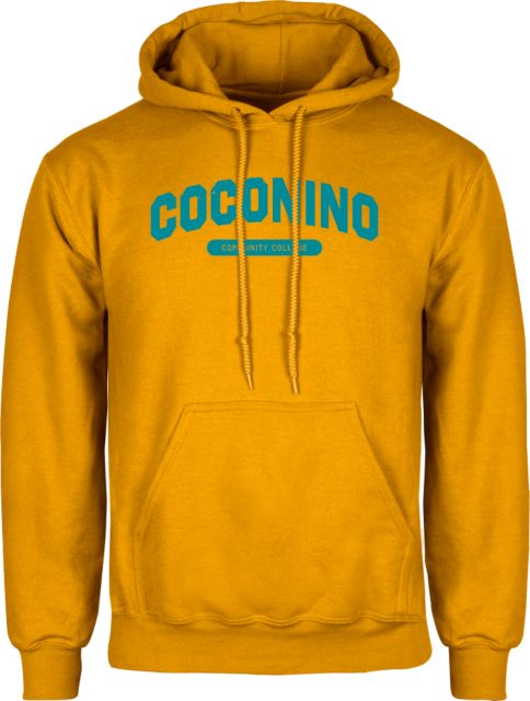 Conconino Fleece Hoodie Coconino Community College - Arched Wordmark - ONLINE ONLY