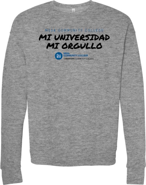 Mesa  Bella + Canvas Fleece Crew Mi Universidad Mi Orgullo - ONLINE ONLY