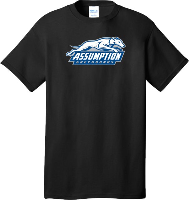 Assumption Extended T Shirt Assumption University Greyhound Logo - ONLINE ONLY