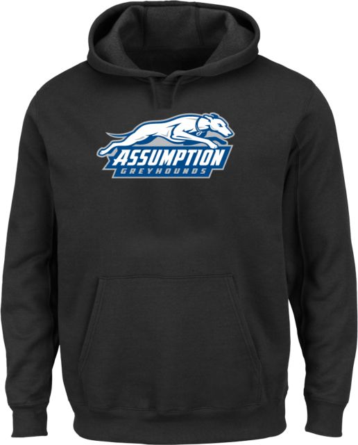 Assumption Extended Hoodie Assumption University Greyhound Logo - ONLINE ONLY