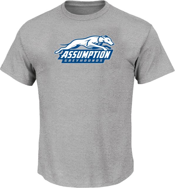 Assumption Tall T Shirt Assumption University Greyhound Logo - ONLINE ONLY