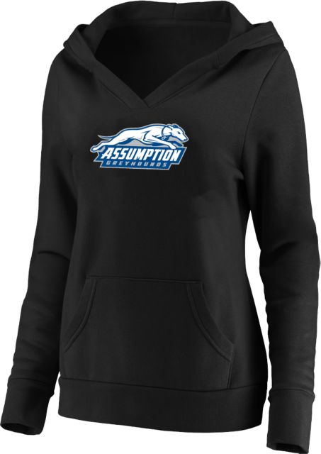 Assumption Womens Plus Hoodie Assumption University Greyhound Logo - ONLINE ONLY
