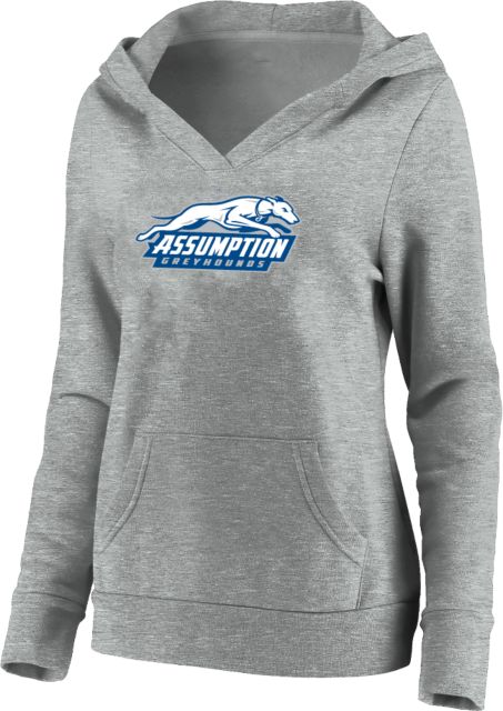 Assumption Womens Plus Hoodie Assumption University Greyhound Logo - ONLINE ONLY