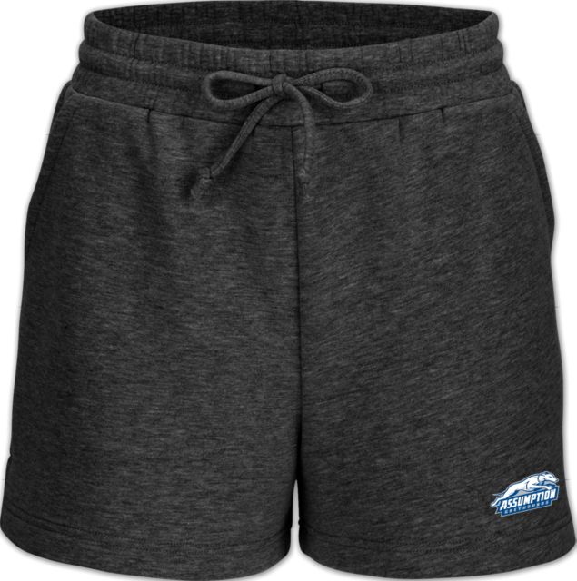 Assumption Boxercraft Womens Heather Fleece Short Assumption University Greyhound Logo - ONLINE ONLY