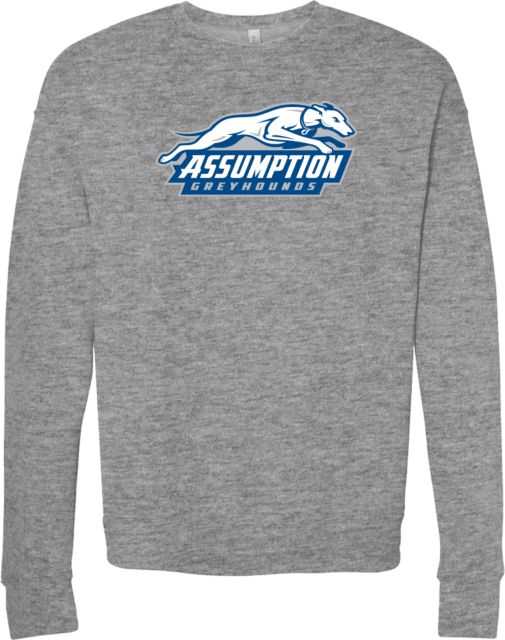 Assumption Bella + Canvas Fleece Crew Assumption University Greyhound Logo - ONLINE ONLY