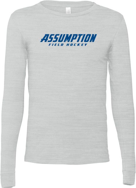Assumption Bella + Canvas Jersey Cotton Long Sleeve T Shirt Assumption University Field Hockey - ONLINE ONLY