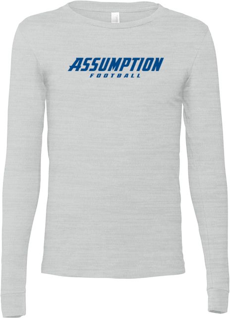 Assumption Bella + Canvas Jersey Cotton Long Sleeve T Shirt Assumption University Football - ONLINE ONLY