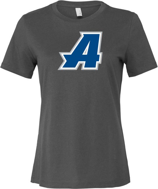 Assumption Bella + Canvas Womens Asphalt Relaxed Cotton T Shirt Assumption A Primary Mark - ONLINE ONLY