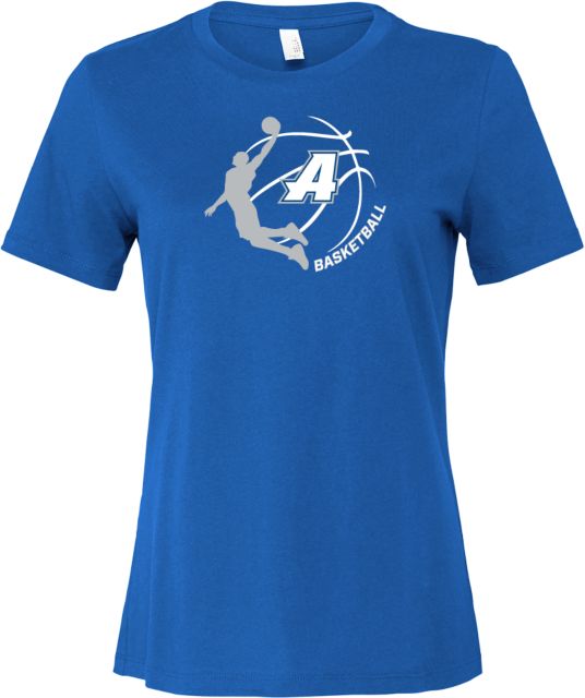 Assumption Bella + Canvas Womens Relaxed Cotton T Shirt Assumption University Basketball Graphic - ONLINE ONLY