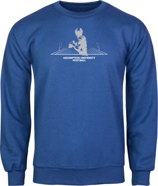 Assumption Fleece Crew Assumption University Football Graphic - ONLINE ONLY