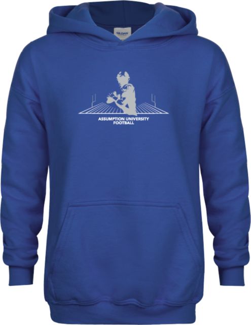 Assumption Youth Fleece Hoodie Assumption University Football Graphic - ONLINE ONLY