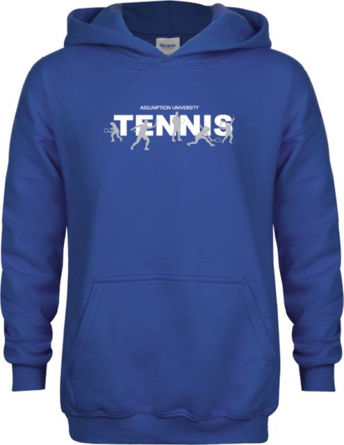 Assumption Youth Fleece Hoodie Assumption University Tennis Graphic - ONLINE ONLY