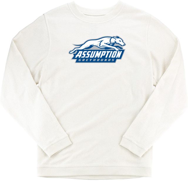 Assumption Boxercraft Womens Corded Crew Assumption University Greyhound Logo - ONLINE ONLY