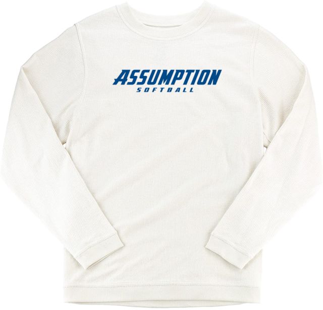 Assumption Boxercraft Womens Corded Crew Assumption University Softball - ONLINE ONLY