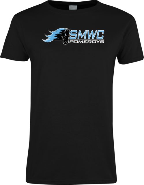 St Mary of the Woods Womens Short Sleeve Tee Mascot Wordmark - ONLINE ONLY