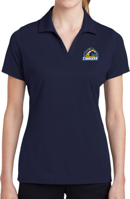 Cypress College Womens Dry Mesh Polo Cypress Chargers Logo - ONLINE ONLY