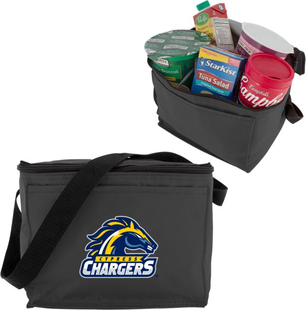 Cypress College Six Pack Cooler Cypress Chargers Logo - ONLINE ONLY