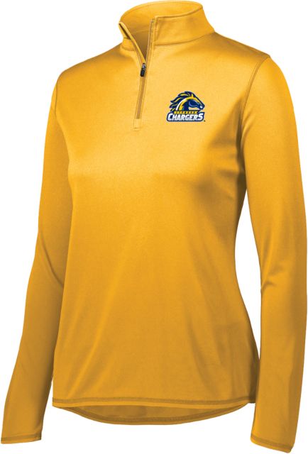 Cypress College Augusta Sportswear Womens Attain 1/4 Zip Pullover Cypress Chargers Logo - ONLINE ONLY